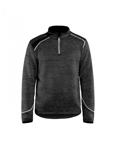 Blaklader Giacca in Maglia 1/2 Zip Grigio Antracite