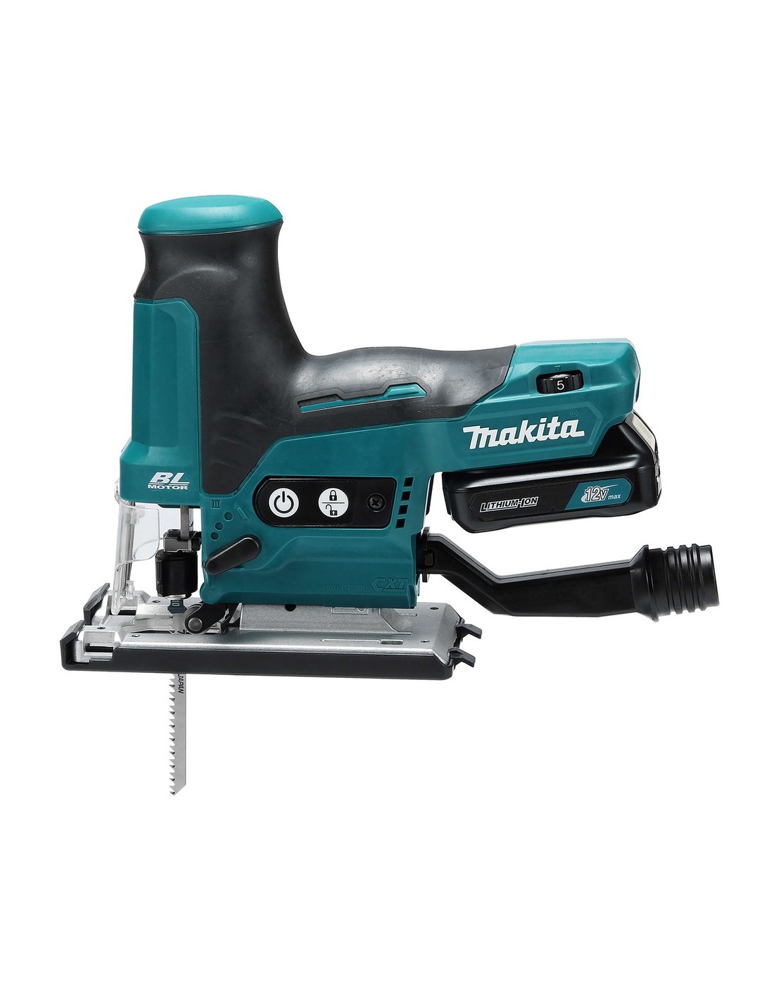 MAKITA seghetto alternativo brushless a batteria 12V solo corpo JV102DZJ -  Soligon