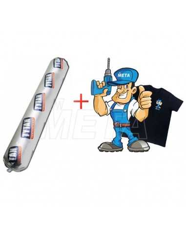 Tytan Silicone Neutro Serramenti in Salsiccia + T-SHIRT