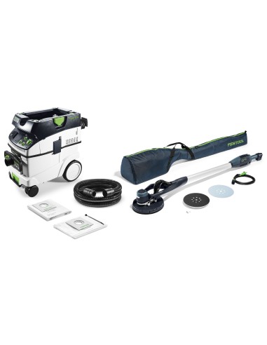 Festool Set con levigatrice a stelo e aspiratore PLANEX LHS-E 225/CTM 36-Set