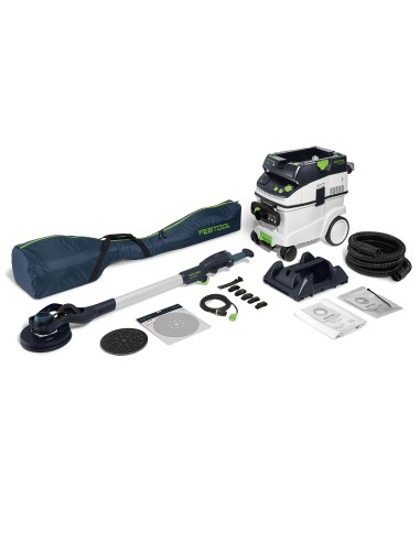 Festool Set con levigatrice a stelo e aspiratore PLANEX LHS 2-M 225 EQ/CTL 36-Set