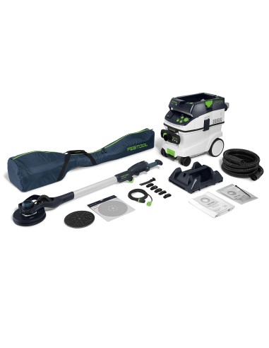 Festool Set con levigatrice a stelo e aspiratore PLANEX LHS 2-M 225 EQ/CTM 36-Set