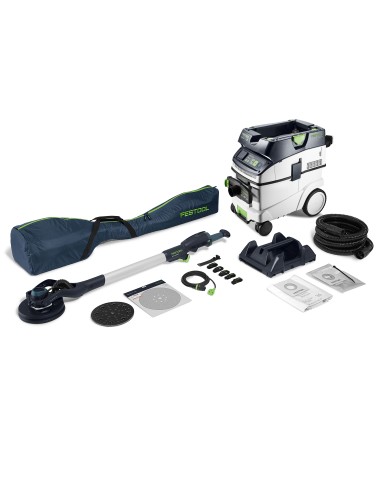 Festool Set con levigatrice a stelo e aspiratore PLANEX LHS 2-M 225 EQ/CTM 36-Set