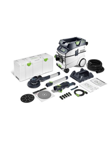 Festool Set con levigatrice a stelo e aspiratore PLANEX LHS 2 225 EQI/CTM 36-Set