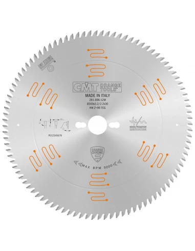 CMT Lame a dente trapezoidale cromate e silenziate, serie