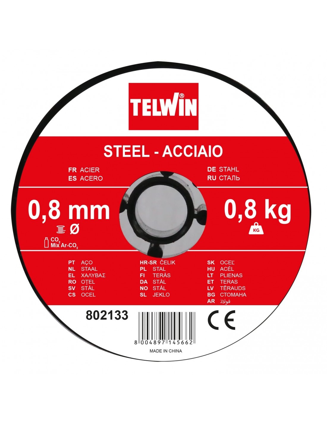 Telwin Bobina Filo Acciaio 0,8 Mm 0,8 Kg